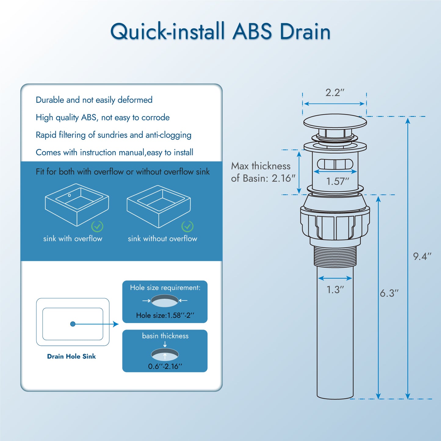 Cinwiny Centerset 4 inch Two Handles Bathroom Sink Faucet Deck Mount Mixer Taps Bathroom Vanity Lavatory Faucet with 360° Swivel Spout Water Supply Hoses