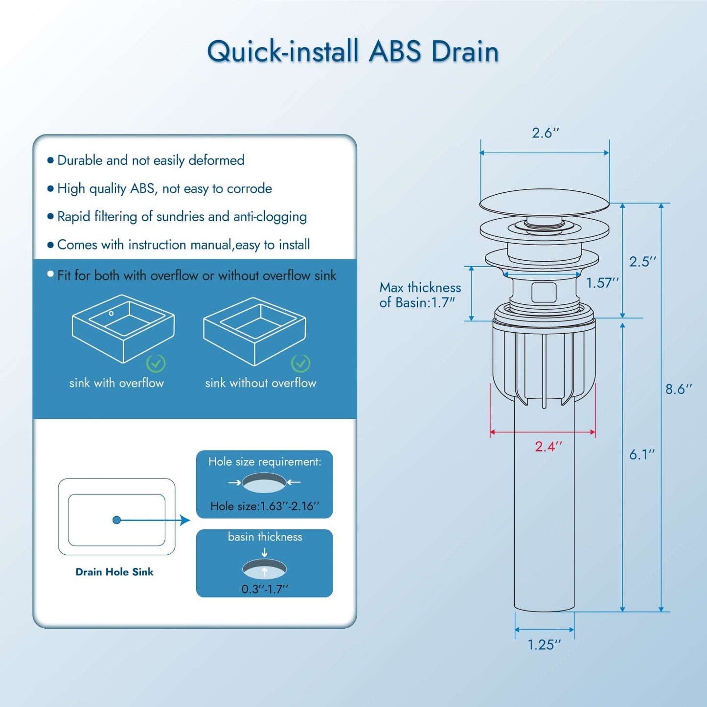 Cinwiny Centerset 4 inch Two Handles Bathroom Sink Faucet Deck Mount Mixer Taps Bathroom Vanity Lavatory Faucet with 360° Swivel Spout Water Supply Hoses
