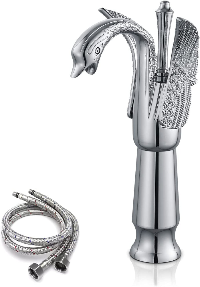 
                  
                    Cinwiny Swan Faucet Bathroom Sink Faucet Bronze Swan Shaped Single Handle One Hole Tall Lavatory Basin Tap Mixer Deck Mount Bird Faucet
                  
                
