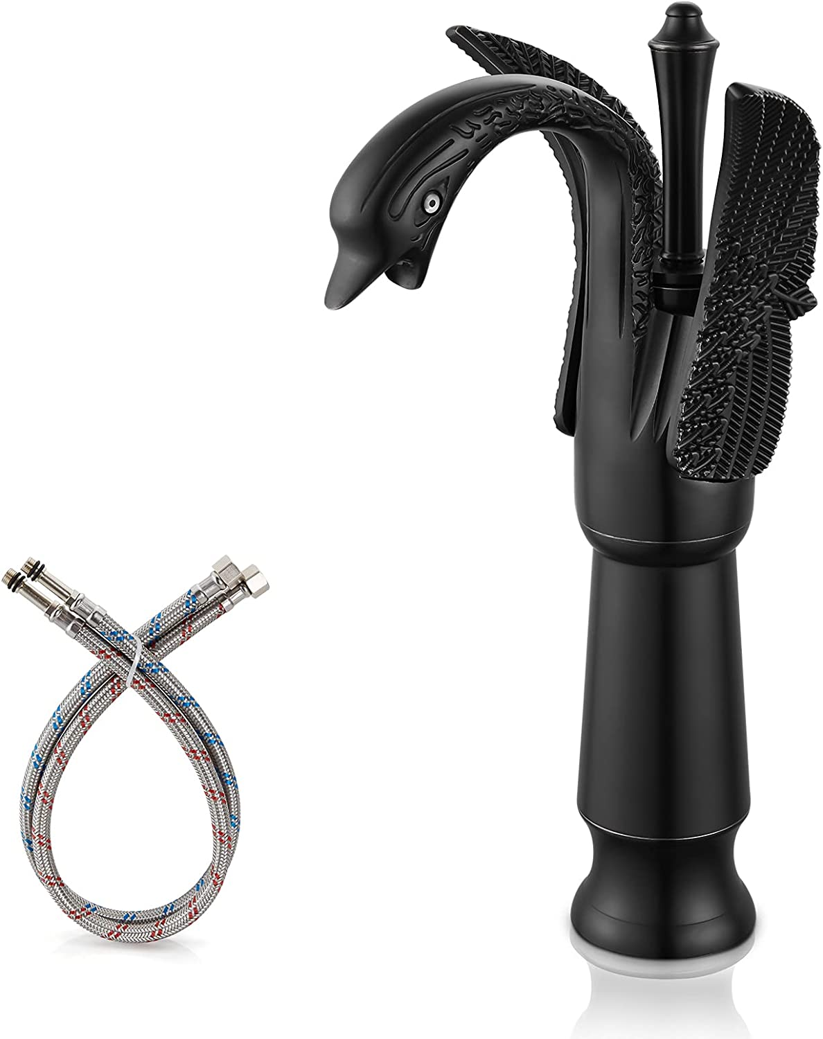 
                  
                    Cinwiny Swan Faucet Bathroom Sink Faucet Bronze Swan Shaped Single Handle One Hole Tall Lavatory Basin Tap Mixer Deck Mount Bird Faucet
                  
                