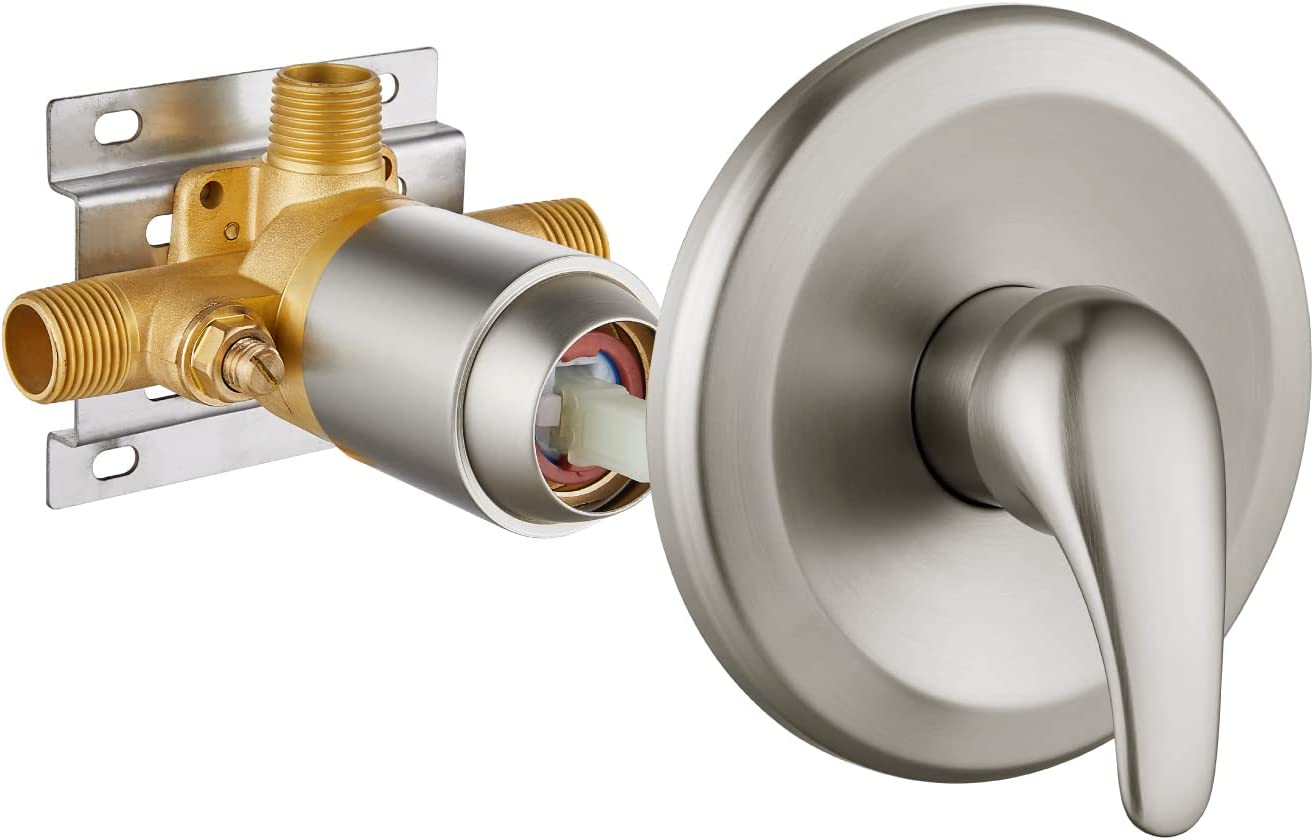 Cinwiny Single Function Shower Handle Valve Trim Kit with Cartridge Pr